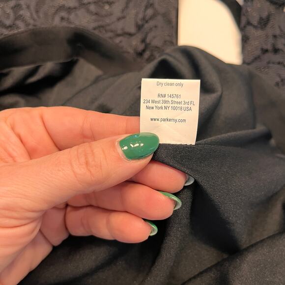 NWT PARKER Illusion Lace Sheath Tulip Hem Dress Size Small - Picture 7 of 10